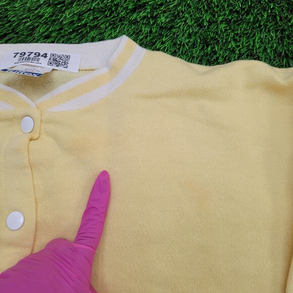 Vintage 90s Penguin Jacket Womens Medium 20x22 Yellow - Picture 6 of 12